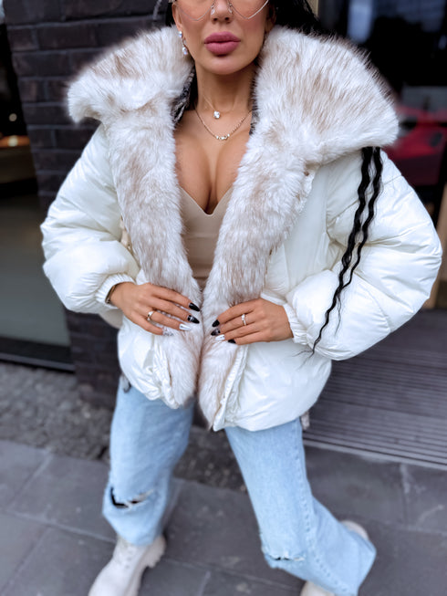 Short jacket "NORTH FL257" - WHITE